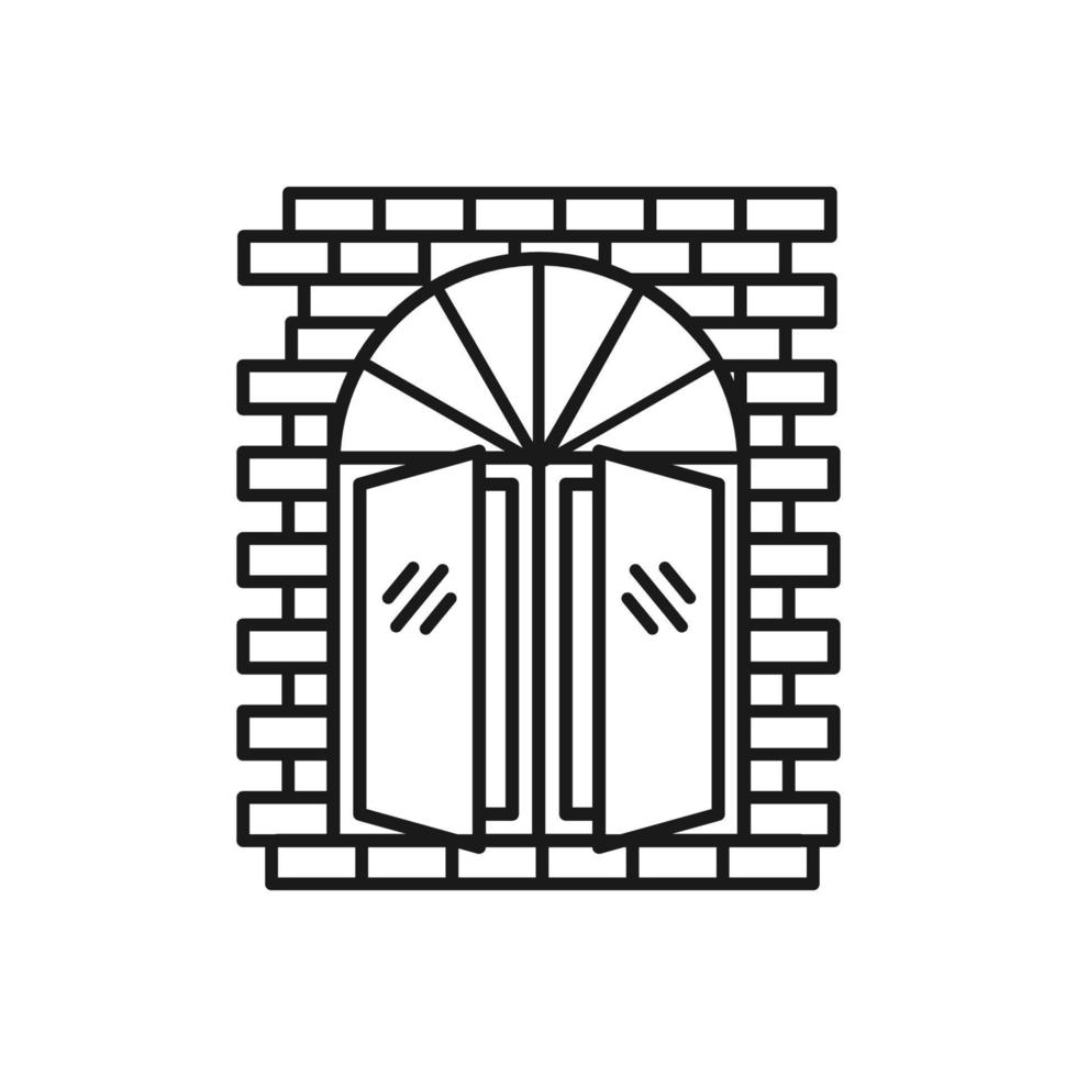 Fenster-Icon-Vektor-Logo-Vorlage vektor