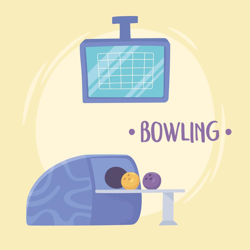 bowlingbollsmaskin vektor