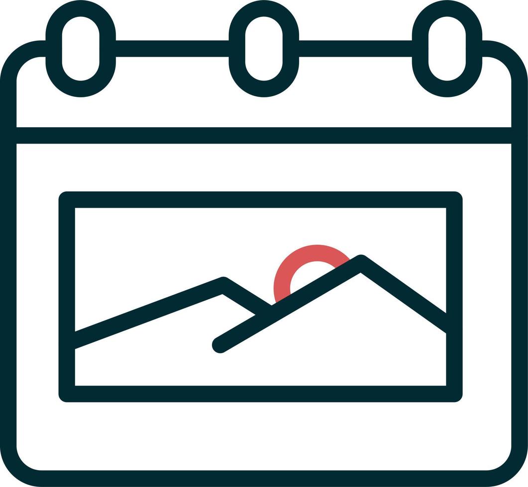 Mauer Kalender Vektor Symbol