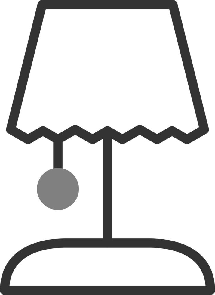 skrivbord lampa vektor ikon