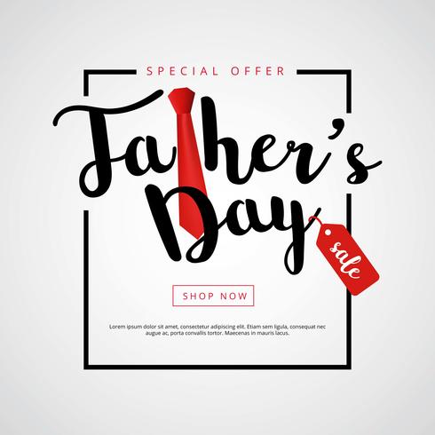 Happy Fathers Day Sale Bakgrund vektor