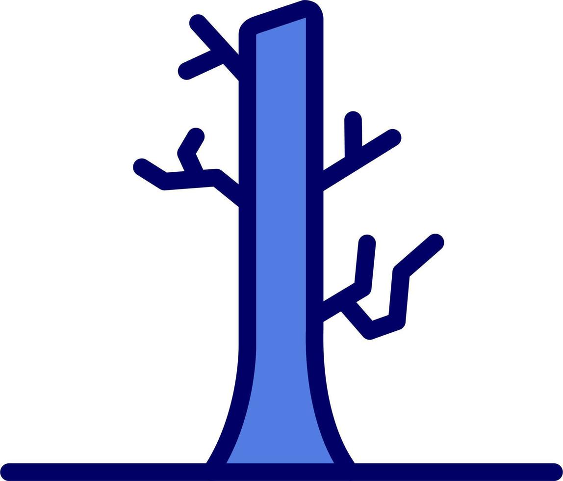 torr träd vektor ikon