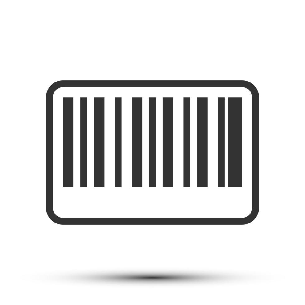 einfach Produkt Barcode Gliederung Symbol, Produkt und Scanner verbunden Konzept auf das Weiß Hintergrund vektor