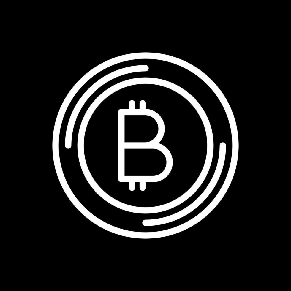 Bitcoin-Vektor-Icon-Design vektor