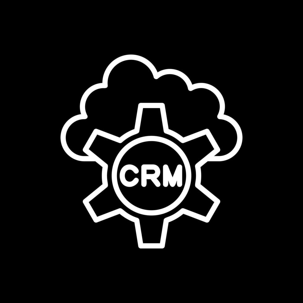 CRM-Vektor-Icon-Design vektor