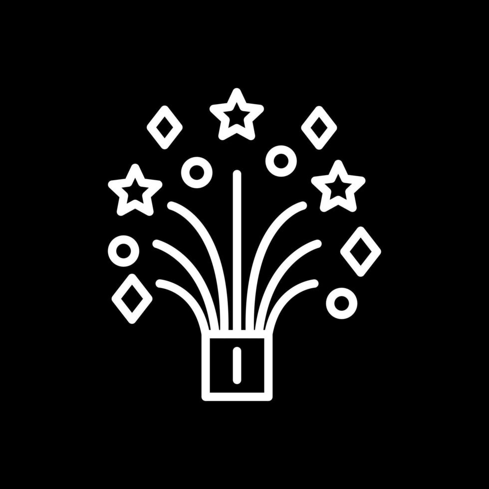 Hochzeit Feuerwerk Vektor-Icon-Design vektor