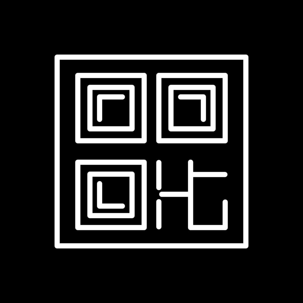 QR-Code-Vektor-Icon-Design vektor