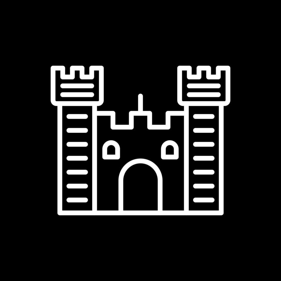 Festung Vektor-Icon-Design vektor