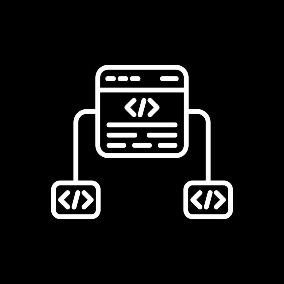 Code-Framework-Vektor-Icon-Design vektor