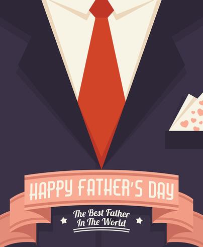 Glückliche Vatertags-Illustration vektor