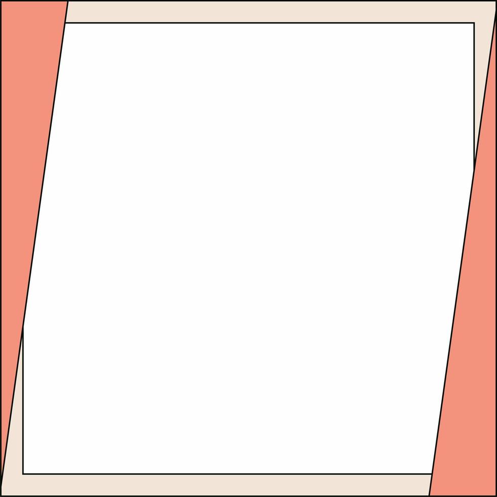 rosa, beige och vit bakgrund Färg med rand linje form. lämplig för social media posta och webb internet annonser. mall layout. ram, inackordering för text, bild, annons. tömma Plats. vektor