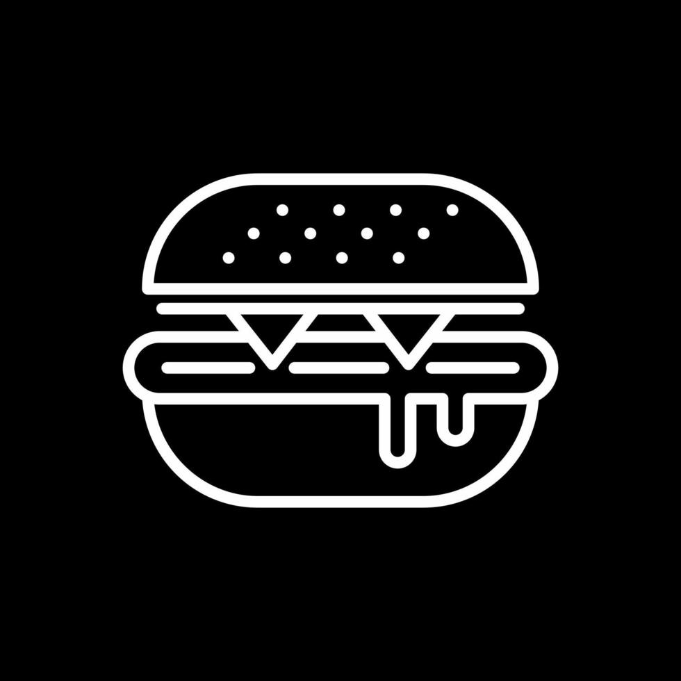 Burger-Vektor-Icon-Design vektor