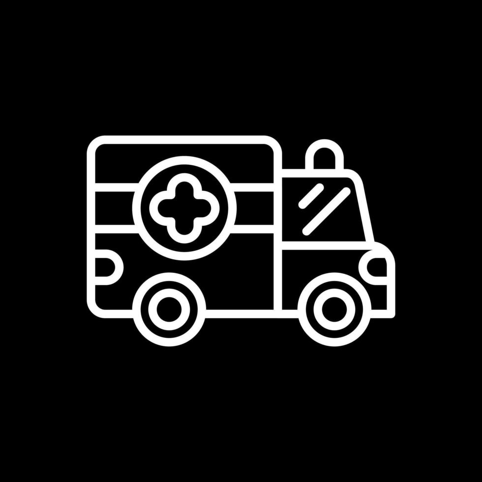 Krankenwagen-Vektor-Icon-Design vektor