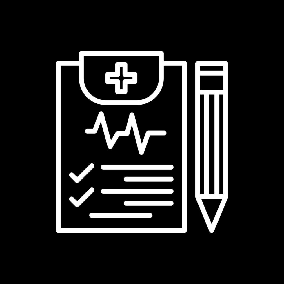 Diagnose-Vektor-Icon-Design vektor