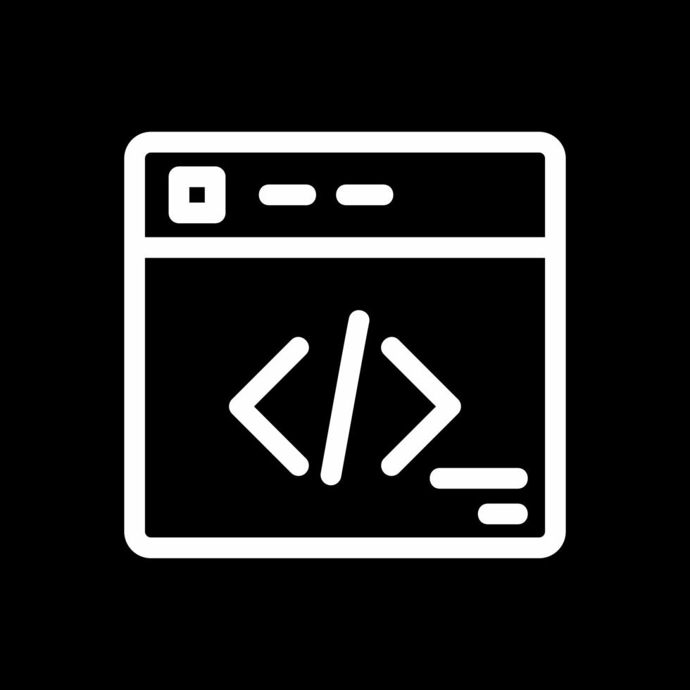 Design von Vektorsymbolen für die Webprogrammierung vektor