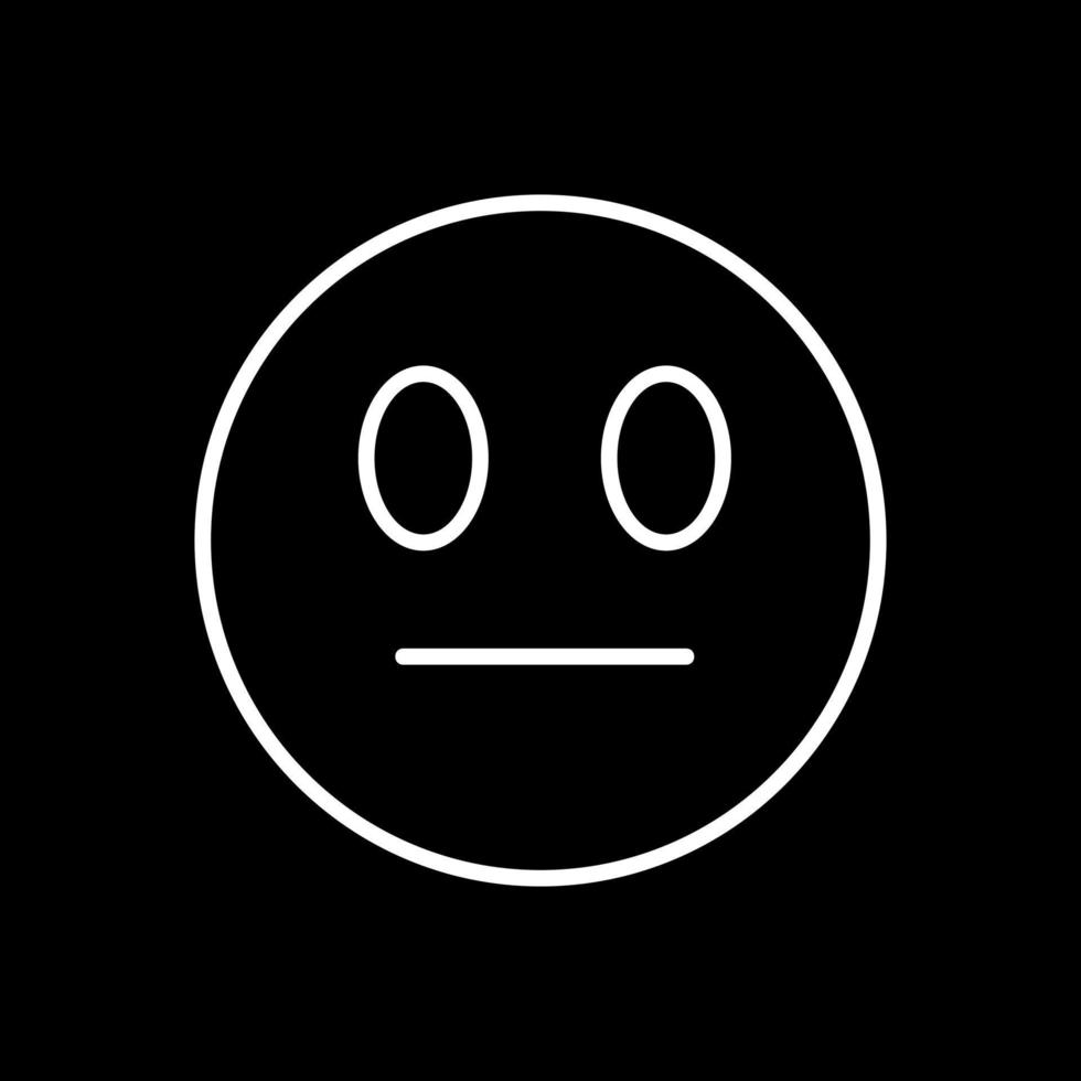 neutral ansikte vektor ikon design