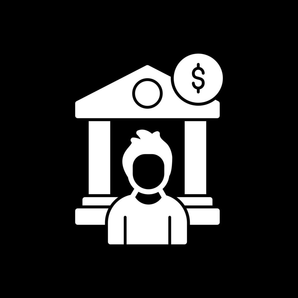 persönliches Banking-Vektor-Icon-Design vektor