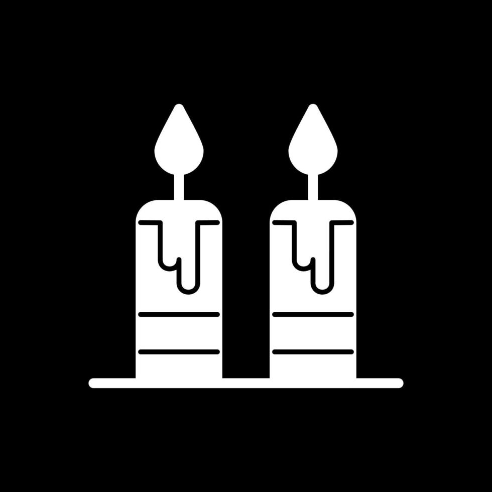 Kerzen-Vektor-Icon-Design vektor