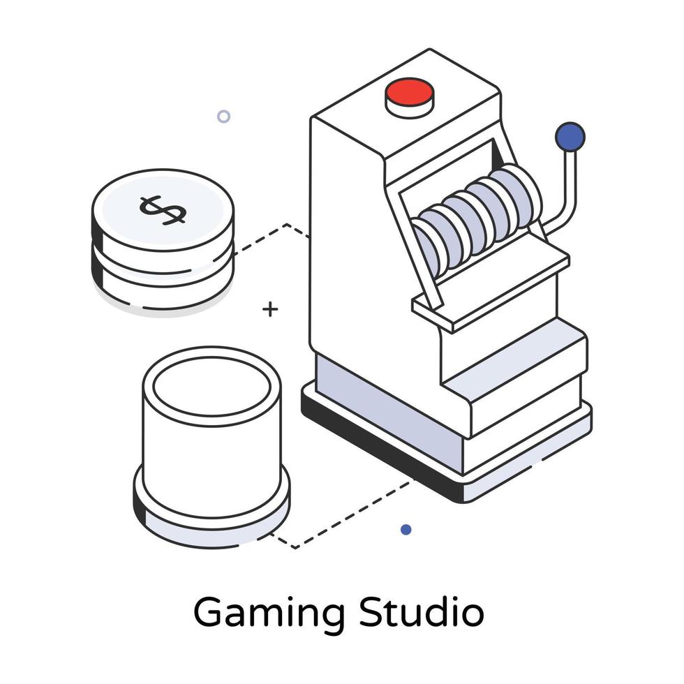 trendig gaming studio vektor