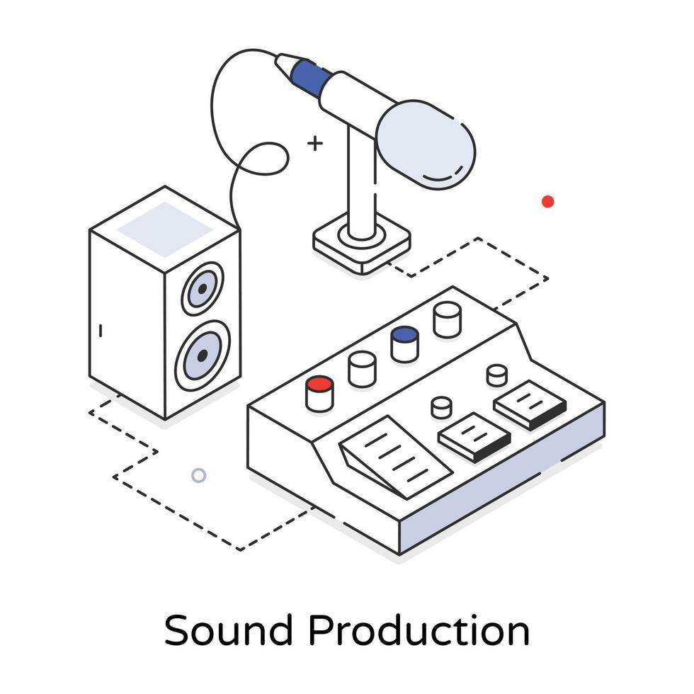 modisch Klang Produktion vektor