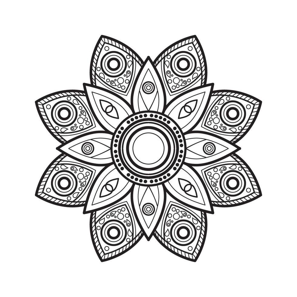 mandala prydnad vektor illustration