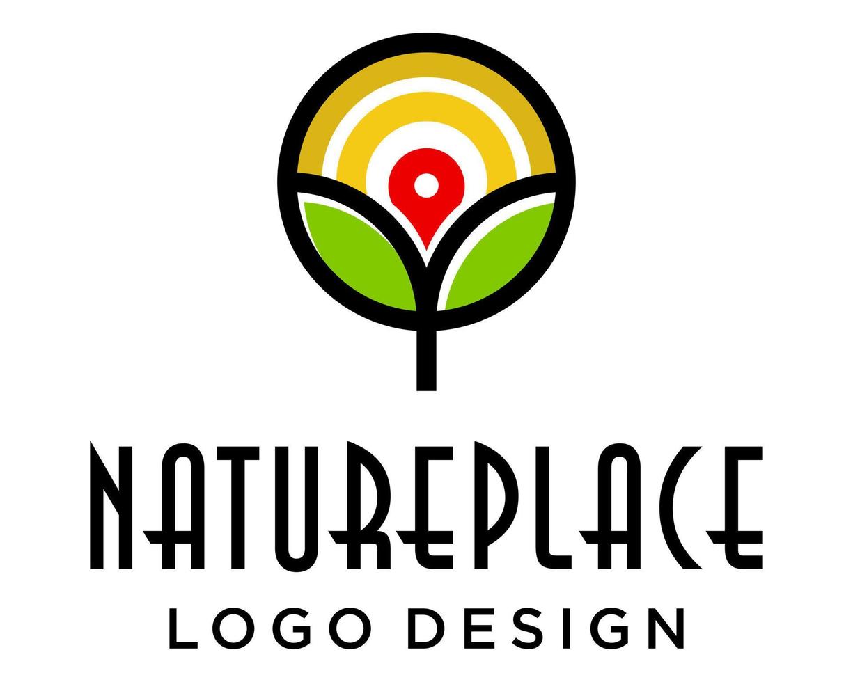 natürlich Ort Abenteuer Logo Design. vektor