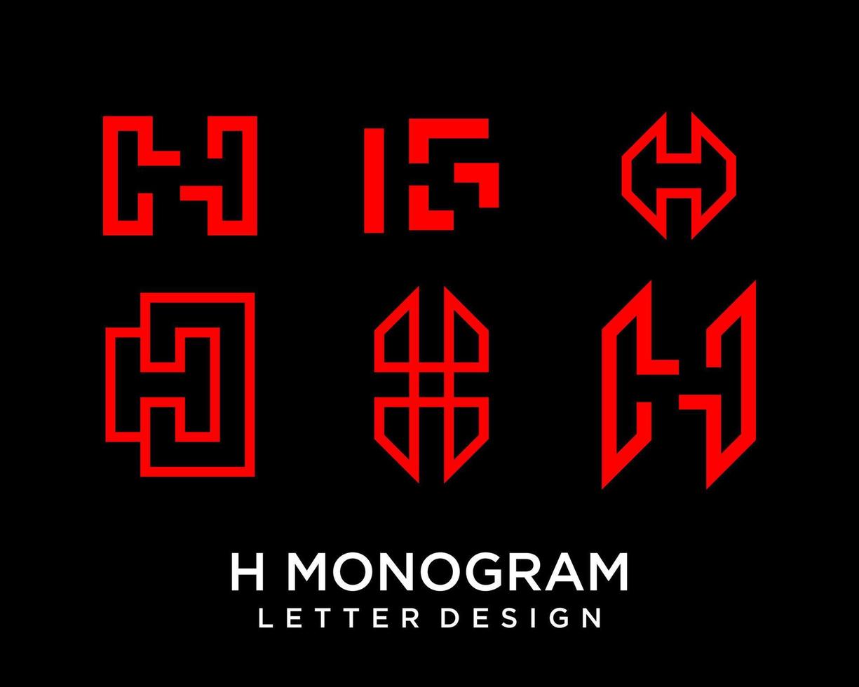 geometrisk brev h logotyp design för företag och teknologi företag. vektor