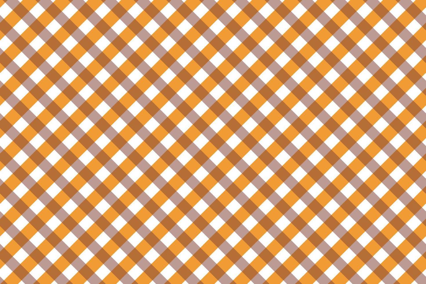 skojare orange gingham mönster design, lämplig för klänningar, papper, bordsdukar, skjortor. vektor