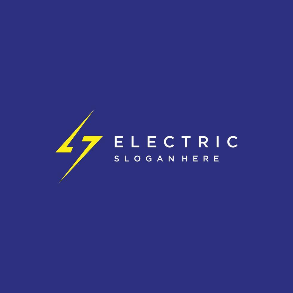 elektrisk energi blixt- bult snabb logotyp design ikon vektor mall
