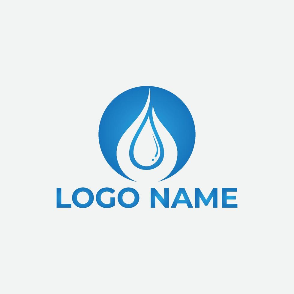 Vektor Öl und Gas Logo Design Vektor Vorlage