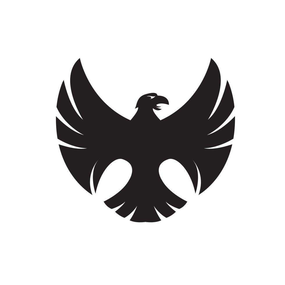 Adler schwarz Symbol Illustration Design vektor