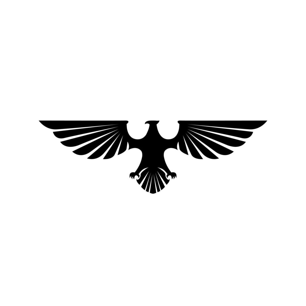 Adler schwarz Symbol Illustration Design vektor