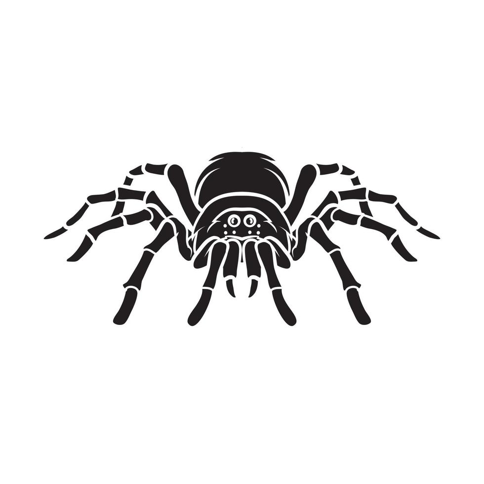 Spinne schwarz Vektor Illustration