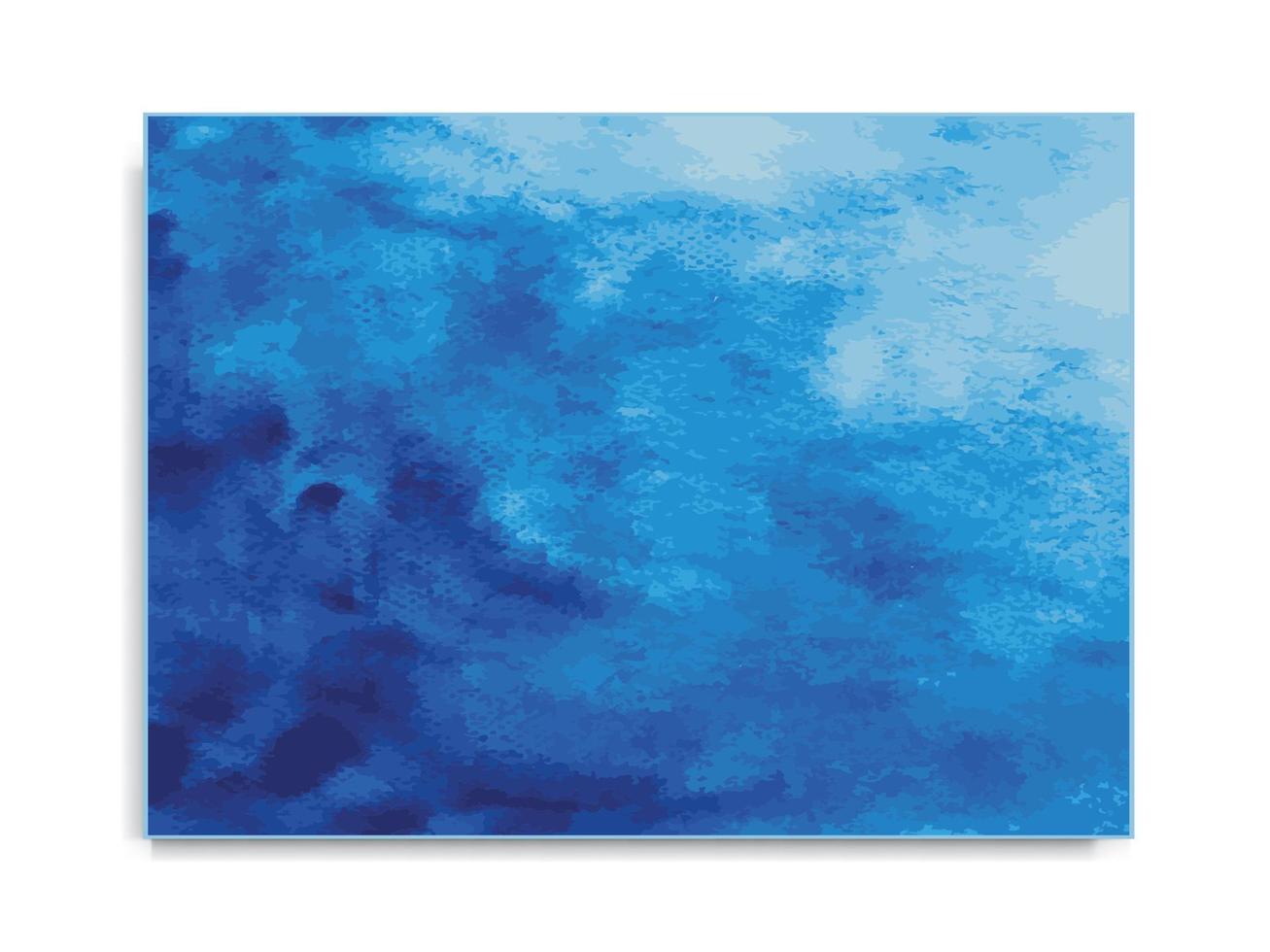 abstrakt Blau Aquarell Bürste Hintergrund. Bürste Schlaganfall Muster und Textur. Vektor. vektor