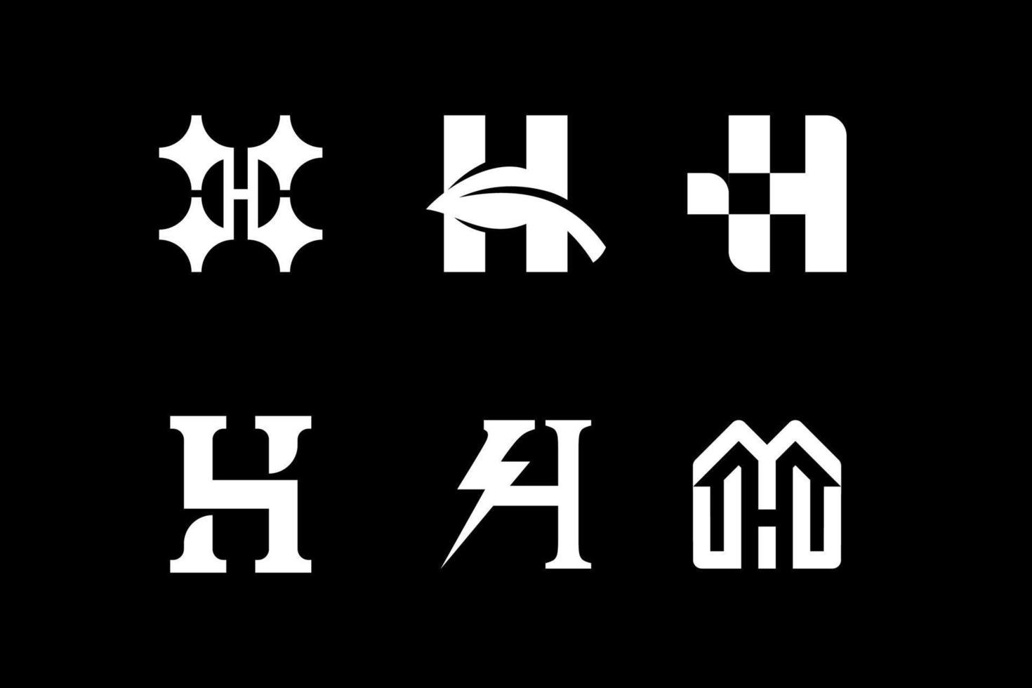 Brief h Initiale Logo Symbol Design Vorlage. elegant, modern, Luxus, abstrakt, einfach, technik vektor