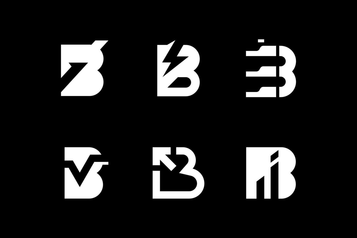 Brief b Initiale Logo Symbol Design Vorlage. elegant, modern, Luxus, abstrakt, einfach, technik vektor