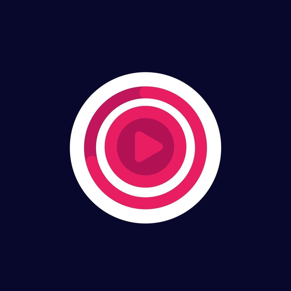 Video-Stream, online ansehen Vektor icon.eps