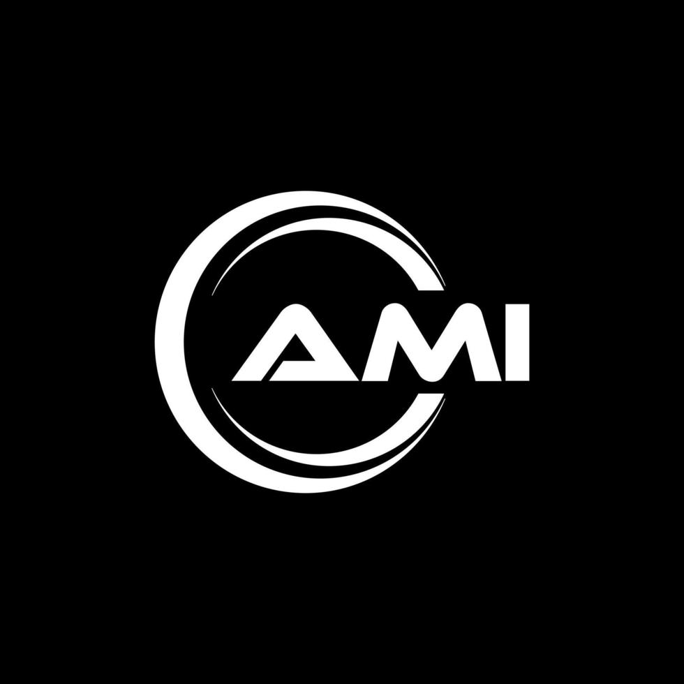 ami Brief Logo Design im Illustration. Vektor Logo, Kalligraphie Designs zum Logo, Poster, Einladung, usw.