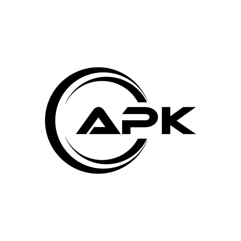 apk Brief Logo Design im Illustration. Vektor Logo, Kalligraphie Designs zum Logo, Poster, Einladung, usw.