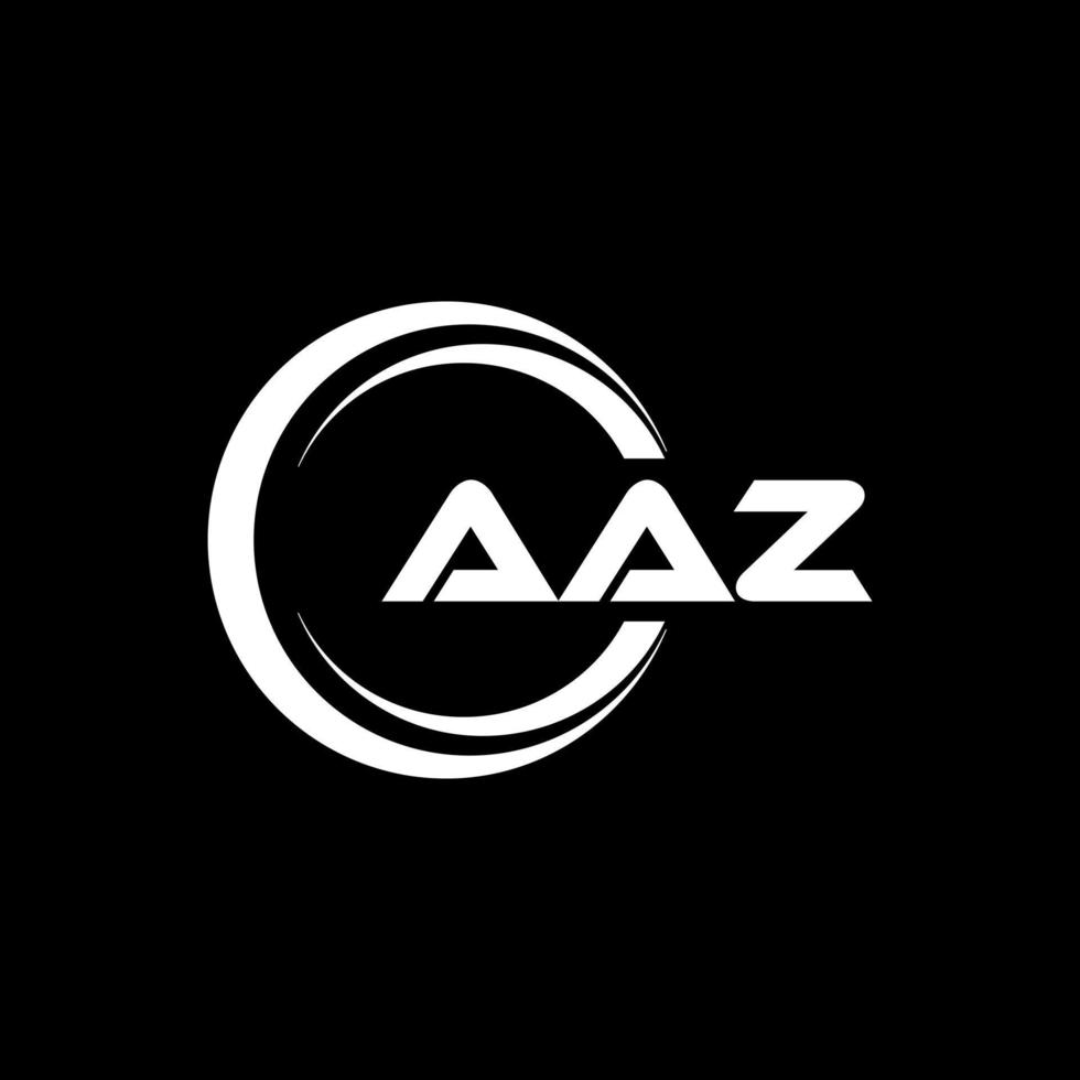 aaz brev logotyp design i illustration. vektor logotyp, kalligrafi mönster för logotyp, affisch, inbjudan, etc.