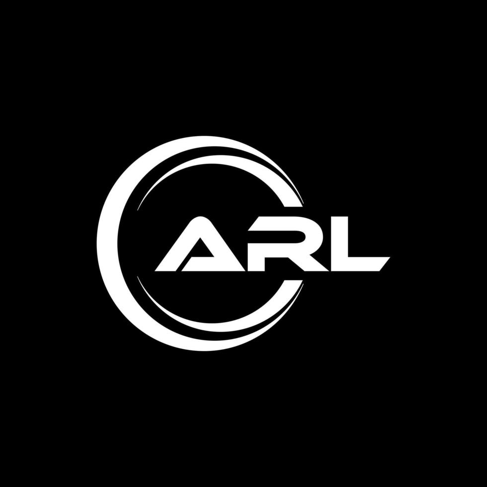 arl brev logotyp design i illustration. vektor logotyp, kalligrafi mönster för logotyp, affisch, inbjudan, etc.