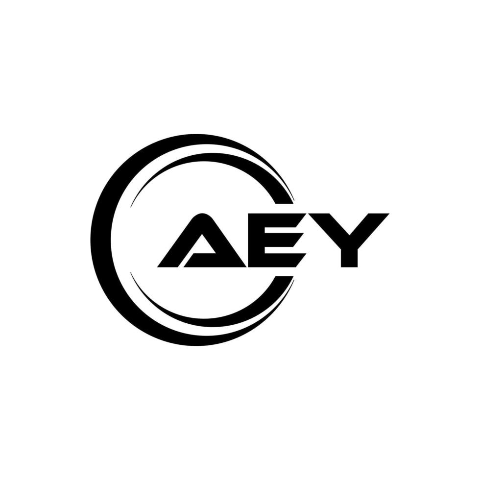 aey brev logotyp design i illustration. vektor logotyp, kalligrafi mönster för logotyp, affisch, inbjudan, etc.