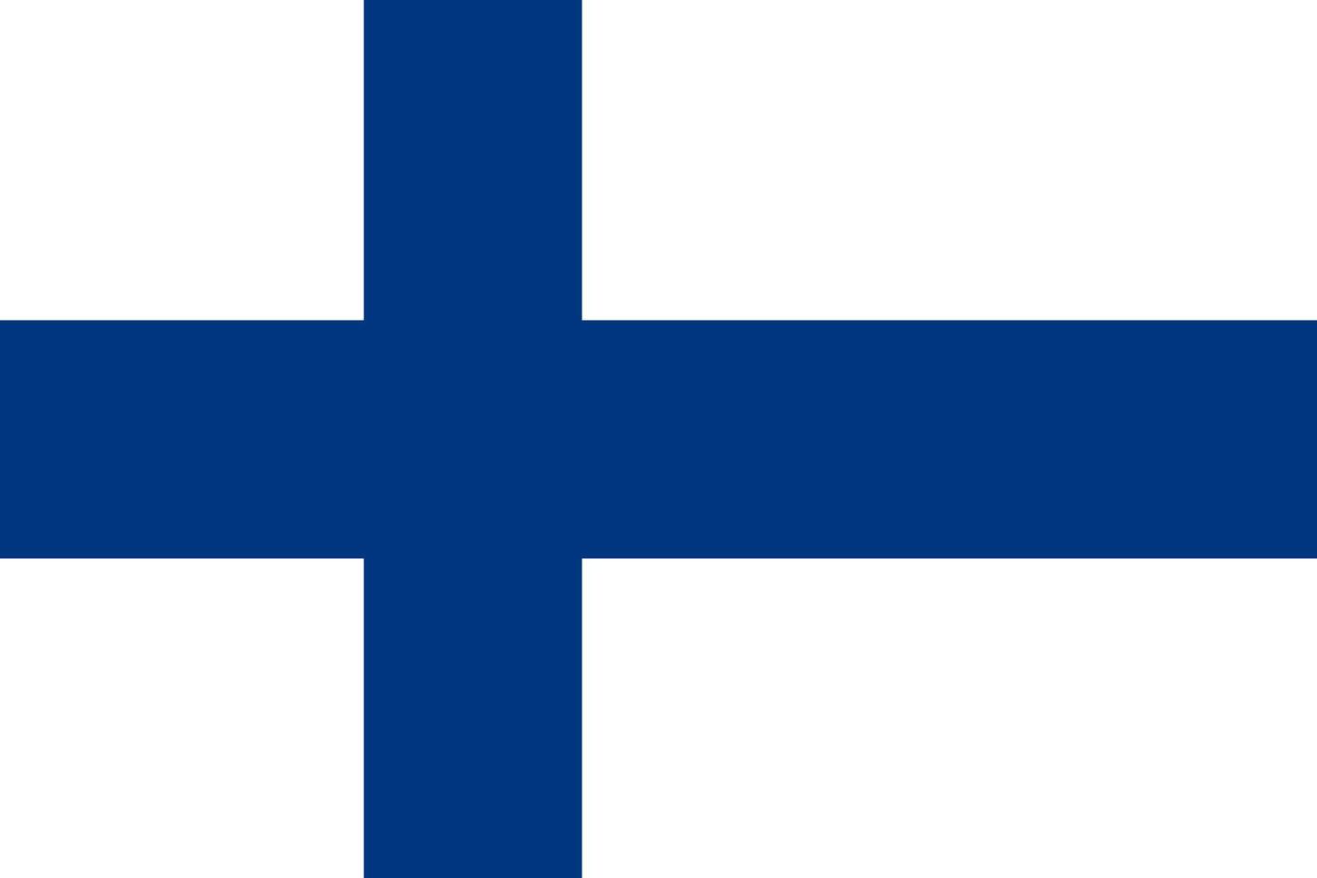 finlands flagga vektor