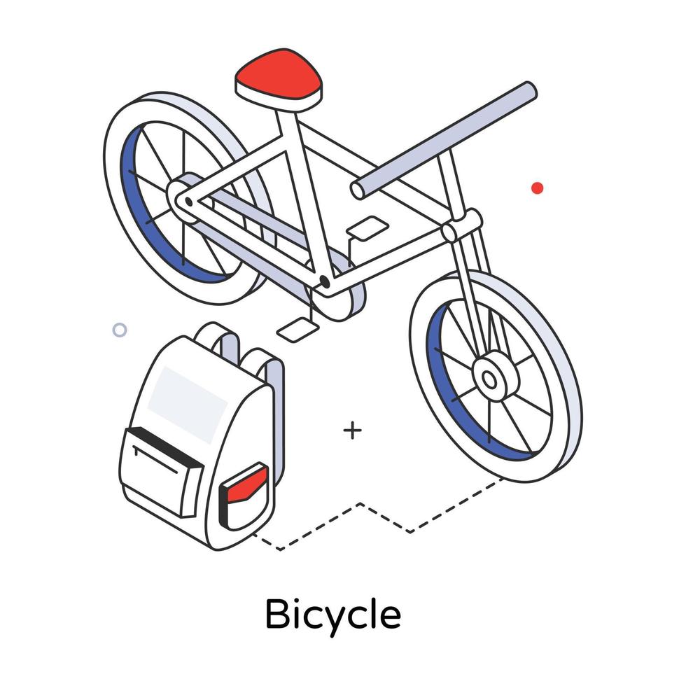 trendiga cykelkoncept vektor