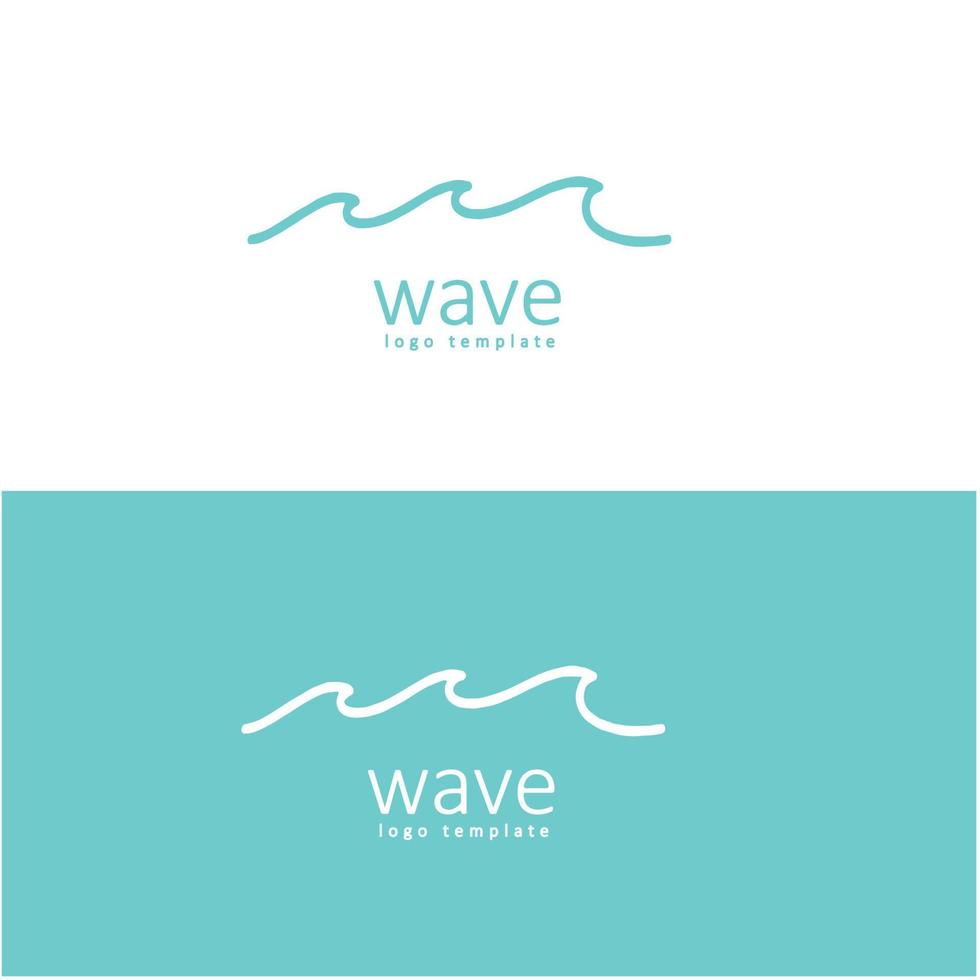 Vinka strand vektor illustration design logotyp
