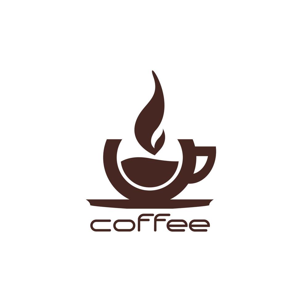 Kaffee Logo Logo Marke, Symbol, Design, Grafik, minimalistisch.logo vektor
