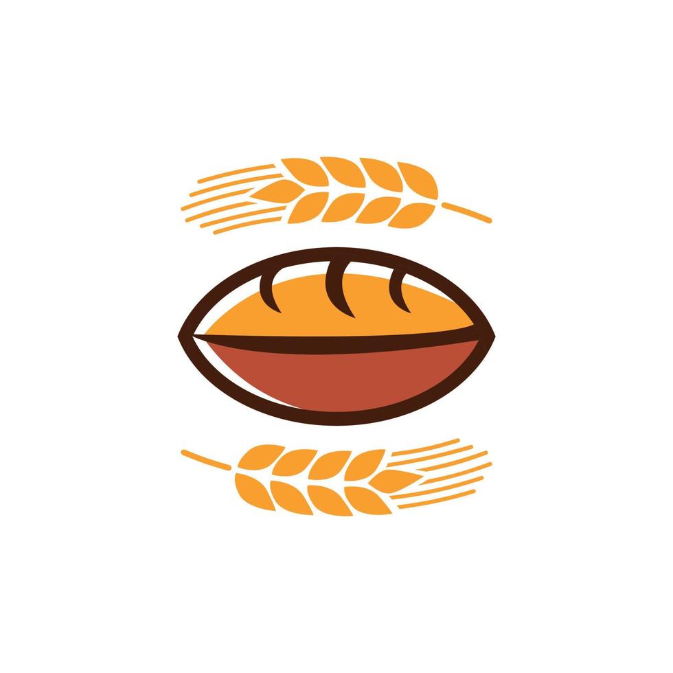 Brot Logo Logo Marke, Symbol, Design, Grafik, minimalistisch.logo vektor