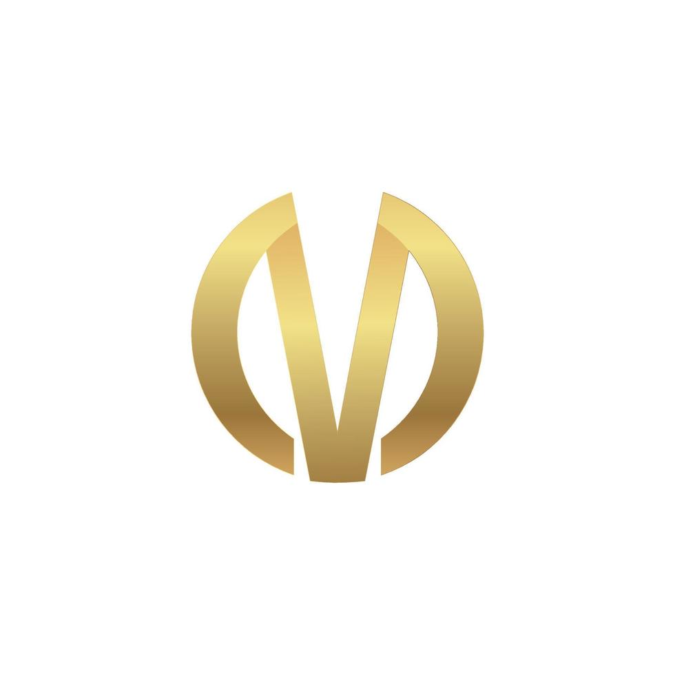 v gyllene logotyp varumärke, symbol, design, grafisk, minimalistisk.logotyp vektor