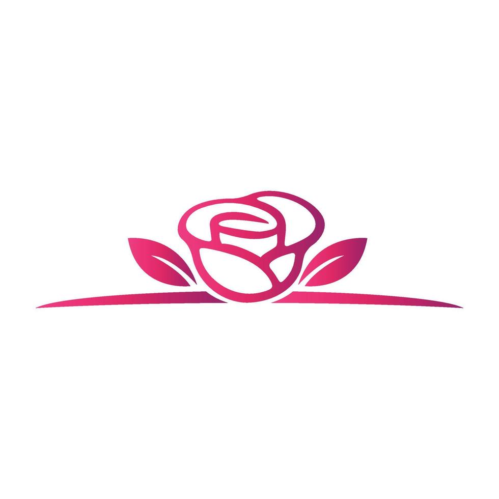 Rose Logo Marke, Symbol, Design, Grafik, minimalistisch.logo vektor