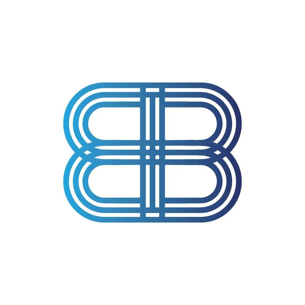 bb Logo Spiegeln Methode, Mannschaft Arbeiten zusammen auf Projekt vektor
